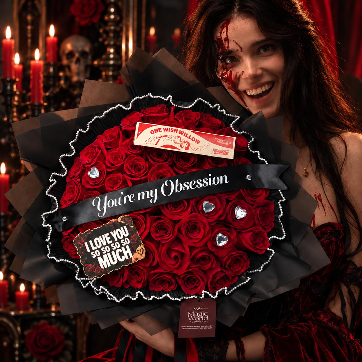 Obsession Bouquet - Halloween Ramo Buchon