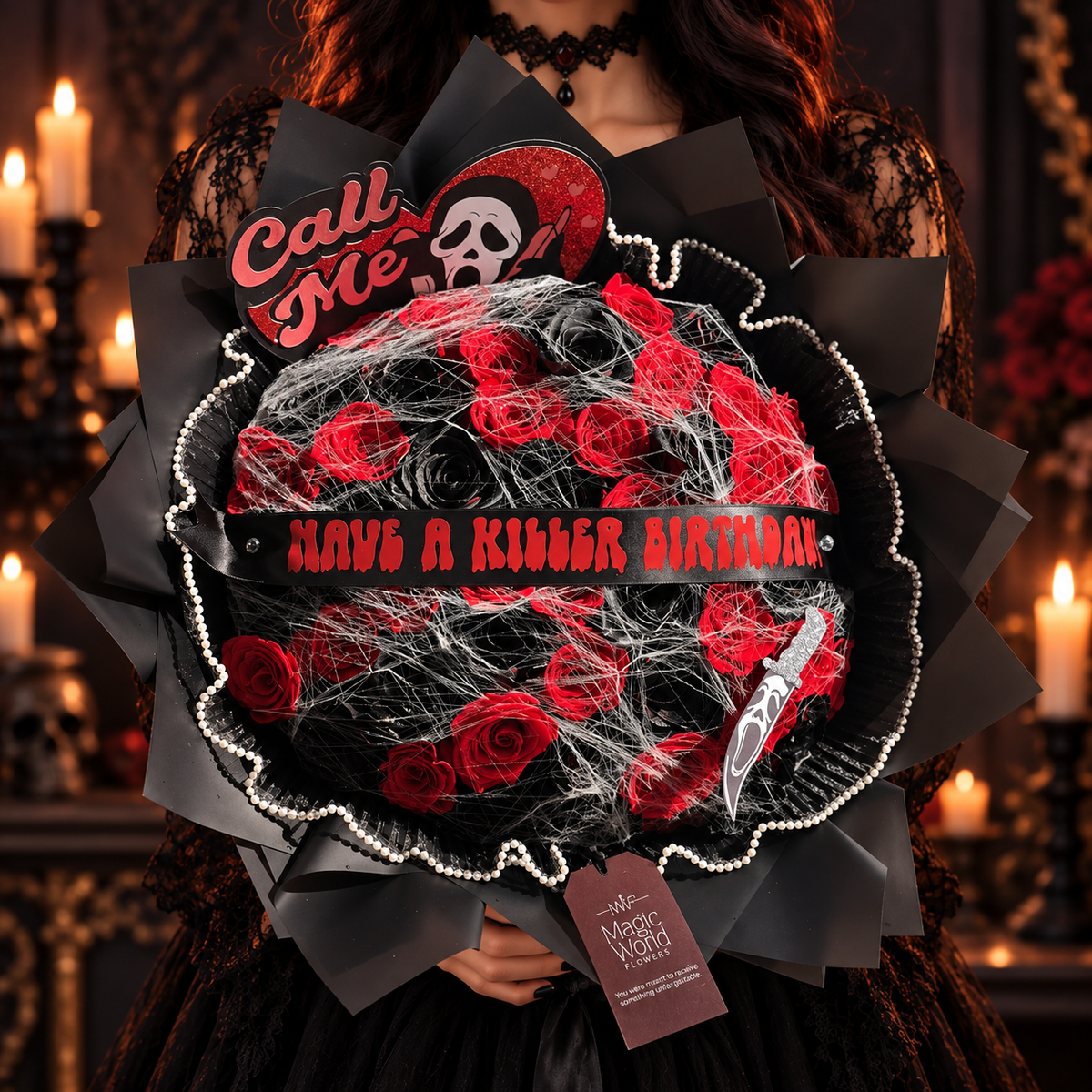 Scream face and banner - Halloween Ramo Buchon