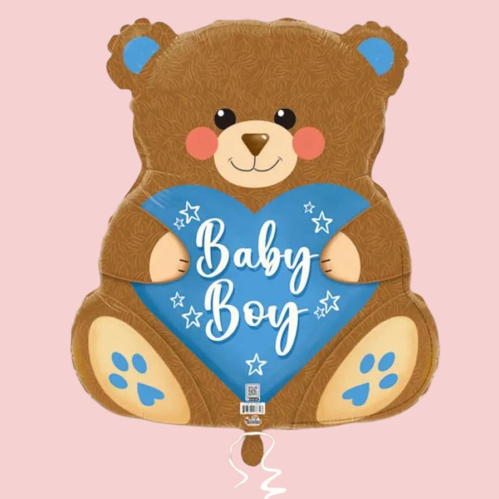 Baby Boy Bear – Helium Balloon - Magic World Flowers