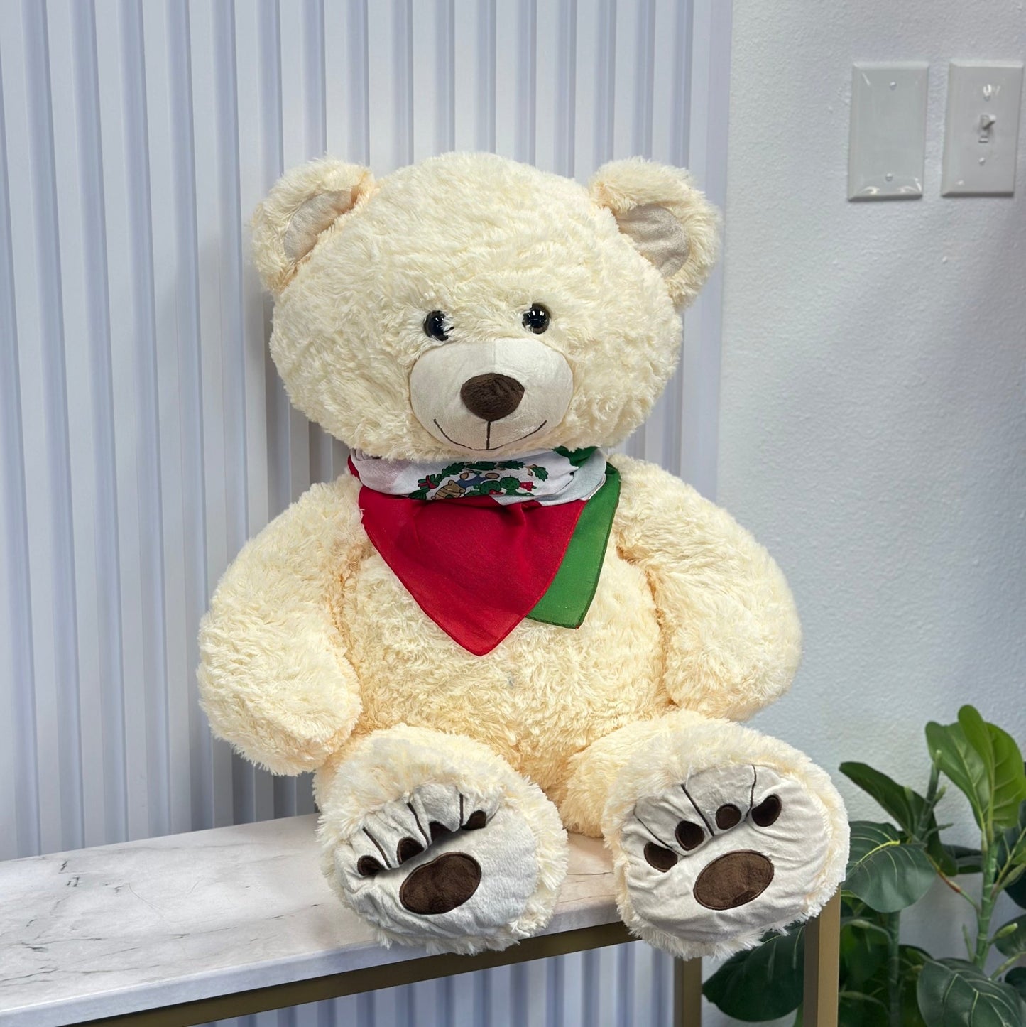 Cream Teddy Bear - Medium - Magic World Flowers