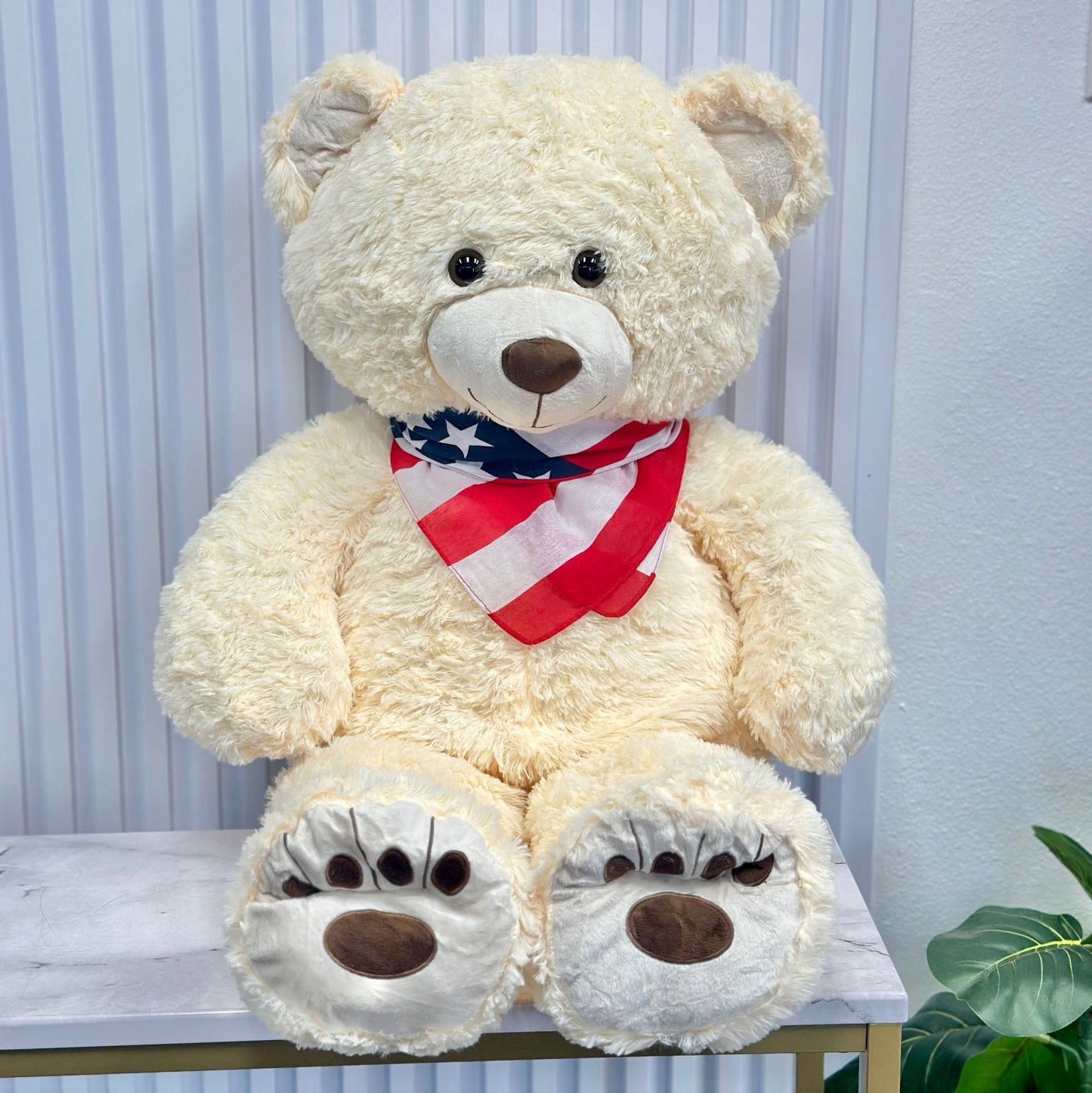Cream Teddy Bear - Medium - Magic World Flowers