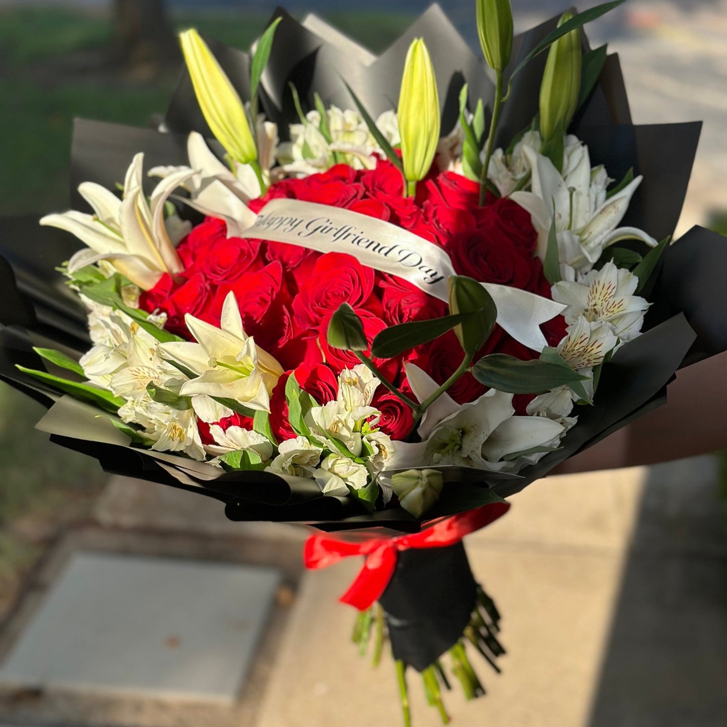 Custom Banner Roses & Lilys - Best Seller - Magic World Flowers