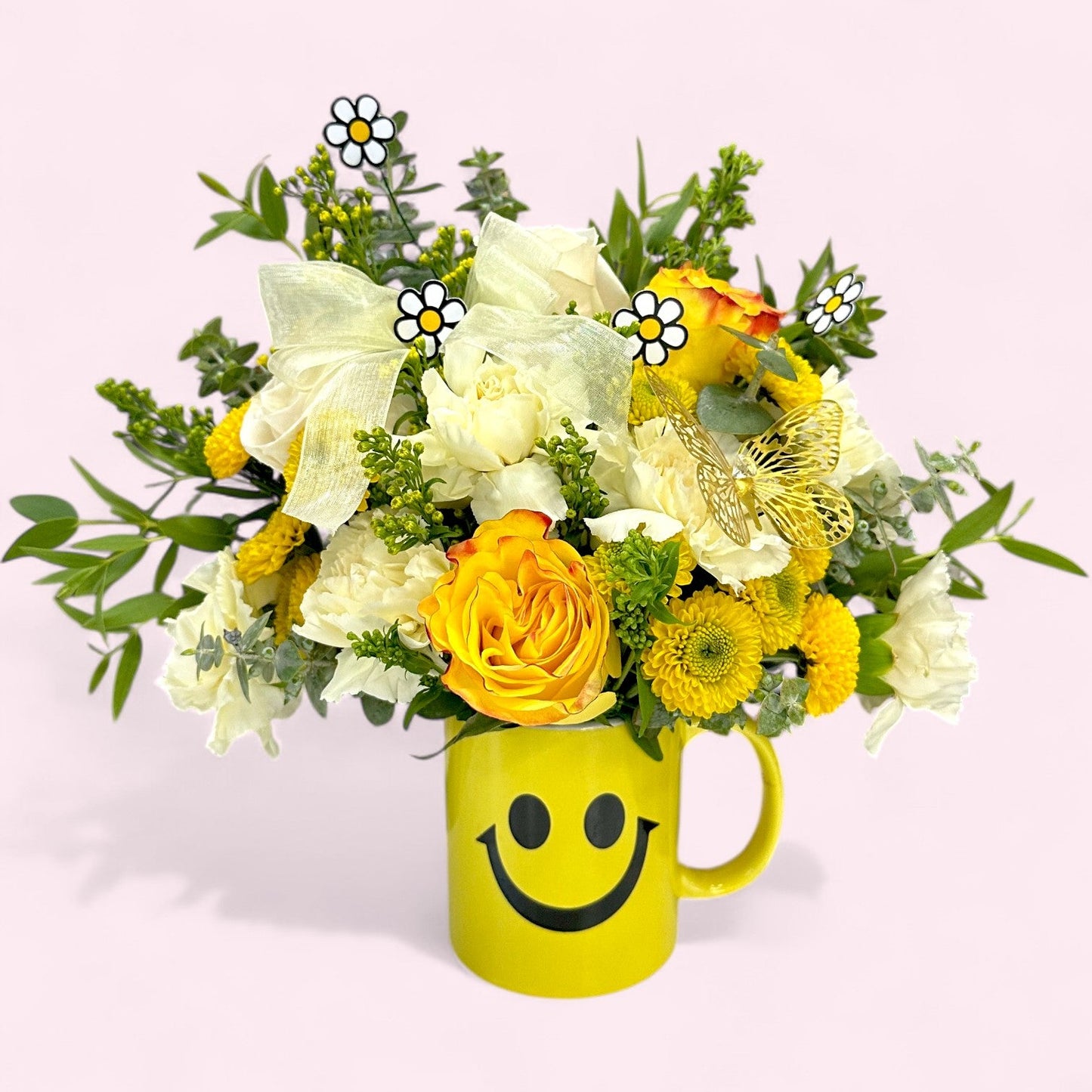 Happy Face Mug – Vases - Magic World Flowers