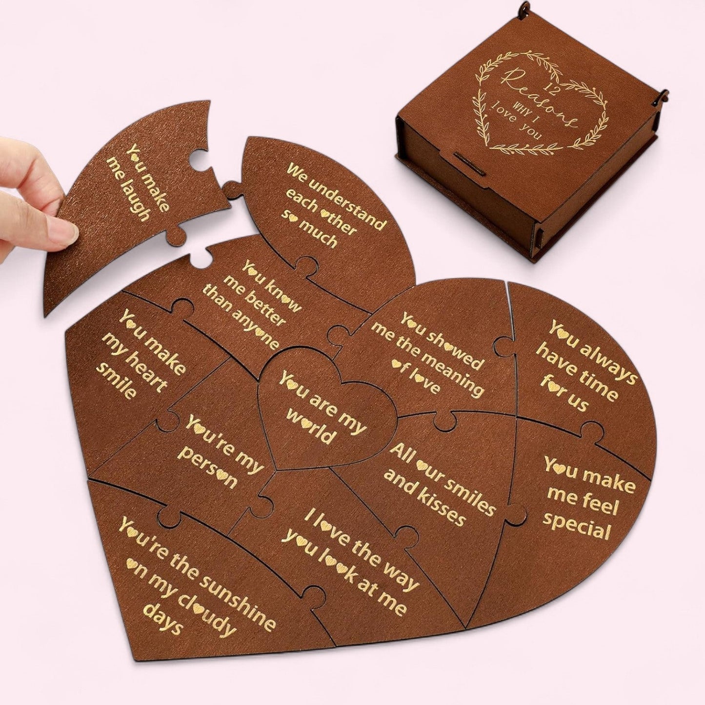 Heart Puzzle - Gifts & More Collection - Magic World Flowers