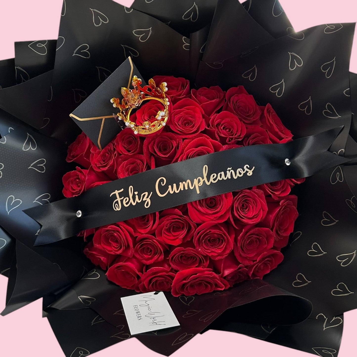 Heartbeats 25 Roses Ramo - Best Seller - Magic World Flowers