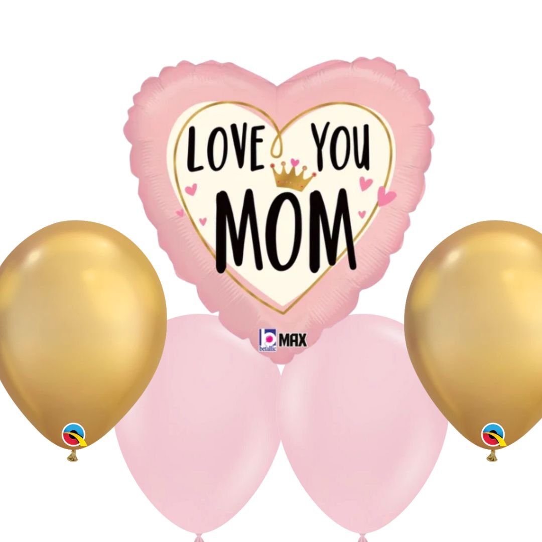 I Love You Mom Balloon Bouquet - Magic World Flowers