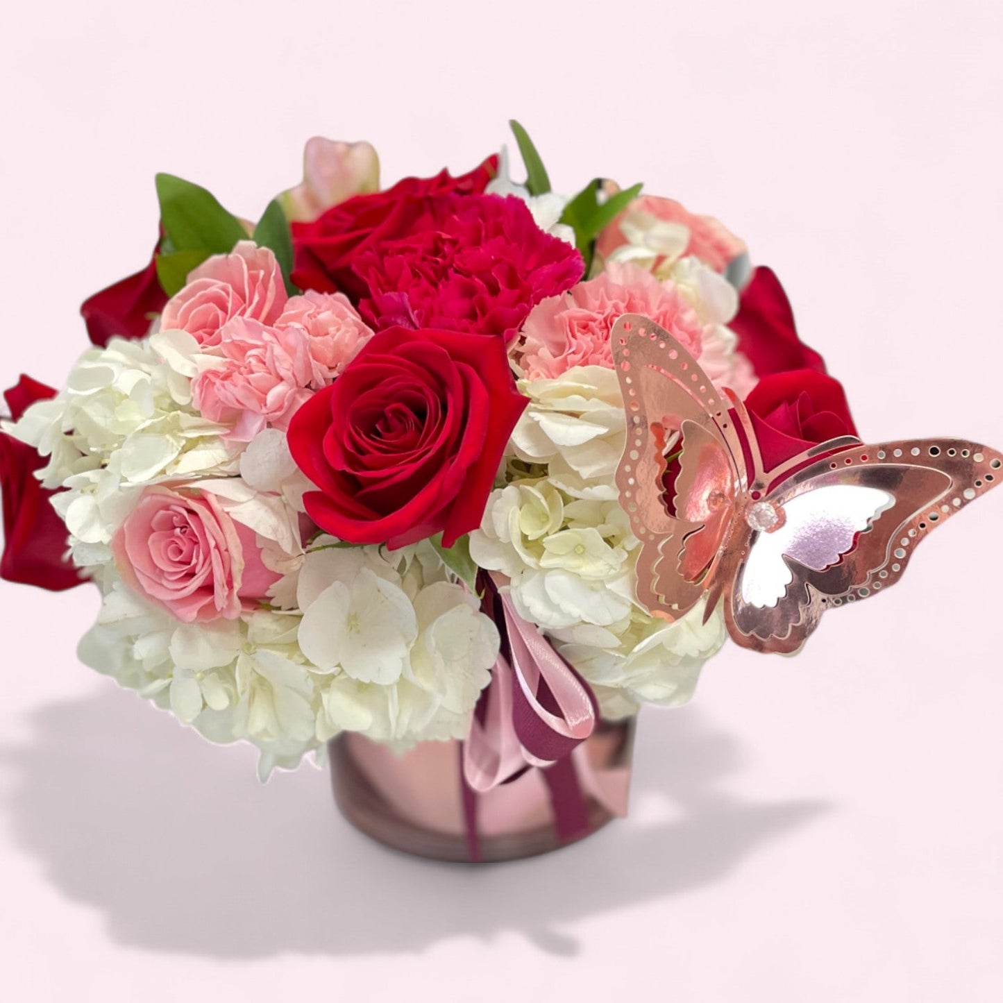 Mini Rose Gold Cylinder — Vases - Magic World Flowers