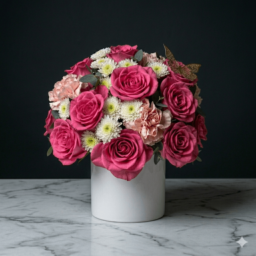 Mini White Cylinder — Vases - Magic World Flowers