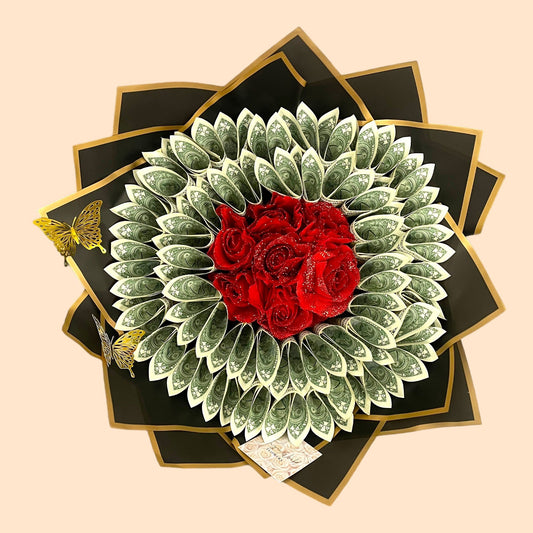 Money Bouquet ($50 included) - Magic World Flowers