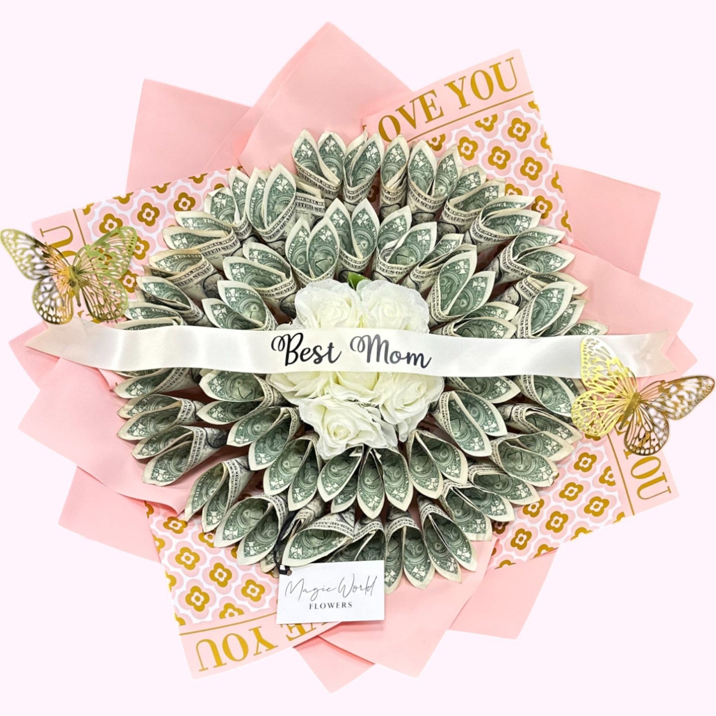 Money Bouquet – Best Mom Edition - Mother's Day Gift - Magic World Flowers