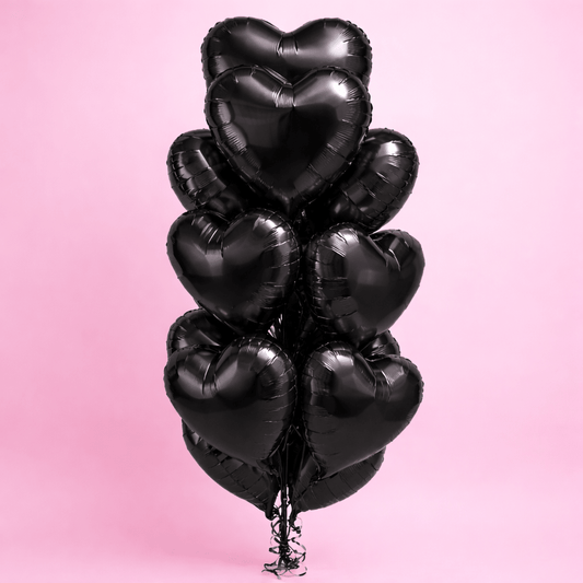 Pick a color - Dozen Hearts Balloon Bouquet - Magic World Flowers