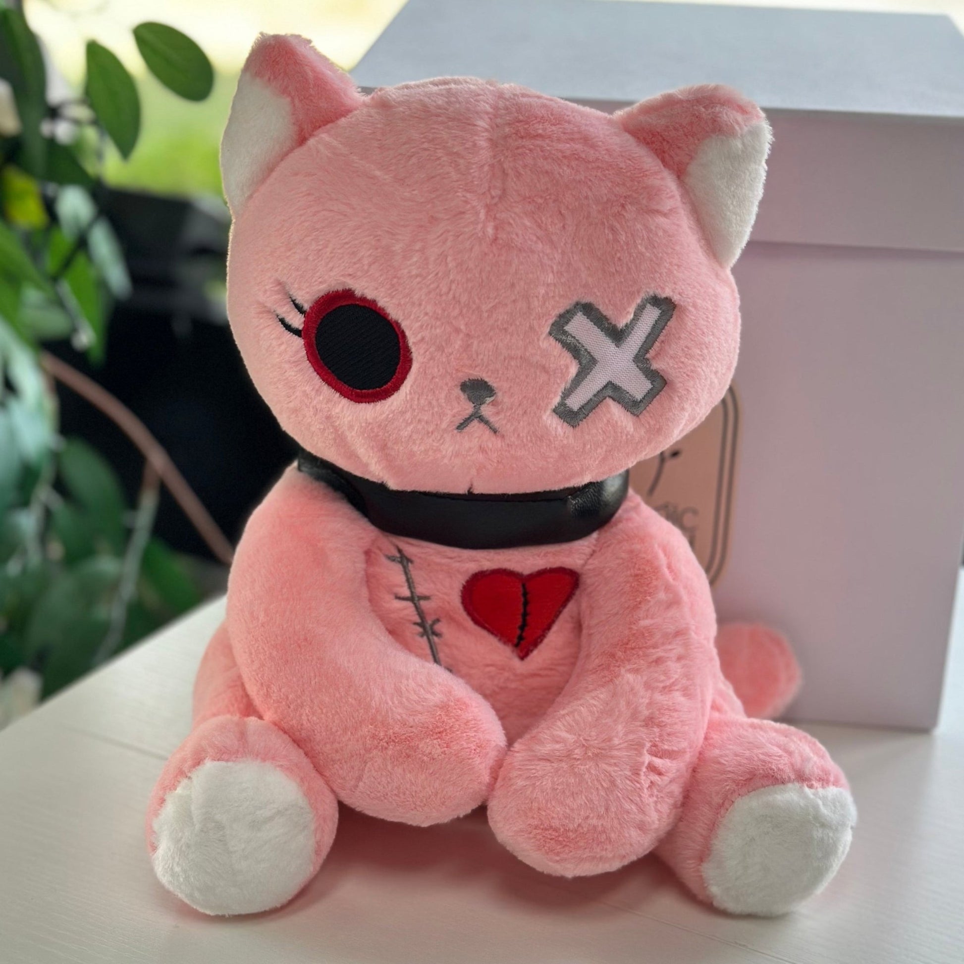 Pink Cat - Plush Toy - Halloween - Magic World Flowers