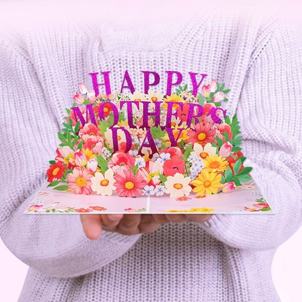Pop Up Card II - Mother's Day Gift - Magic World Flowers