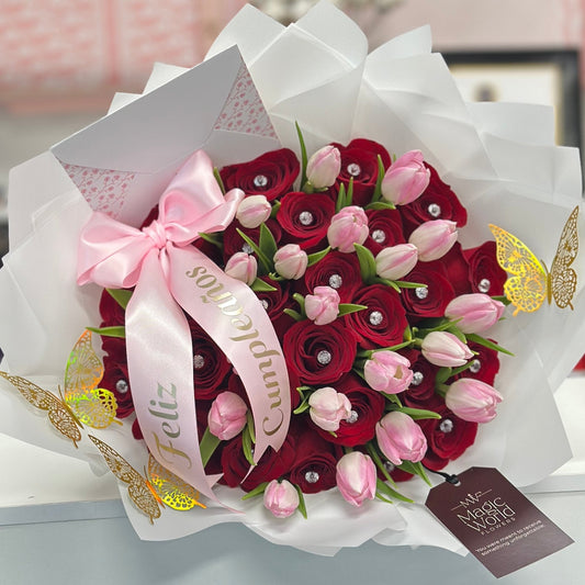 Premium Tulips Fever - Best Seller - Magic World Flowers