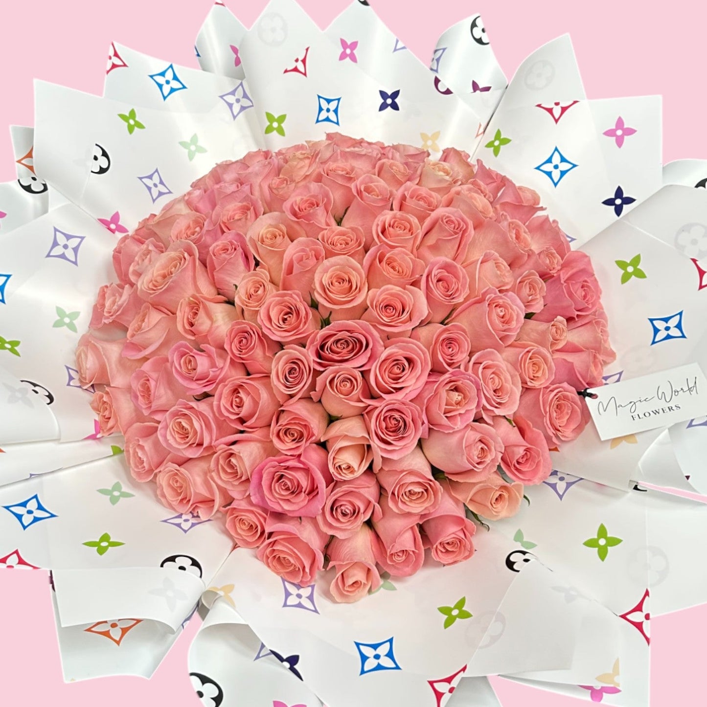 Ramo Buchon - Lux Maxi Pink - Best Seller - Magic World Flowers