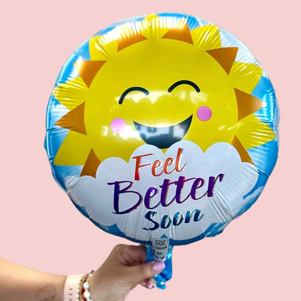Sunny Wishes Feel Better Soon Balloon Bouquet - Magic World Flowers