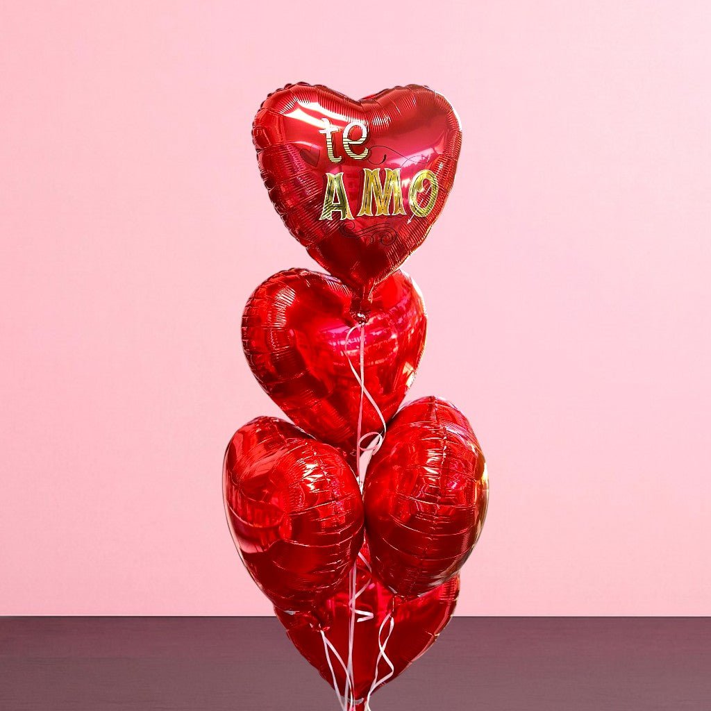 Te Amo Vintage Balloon Bouquet - Magic World Flowers