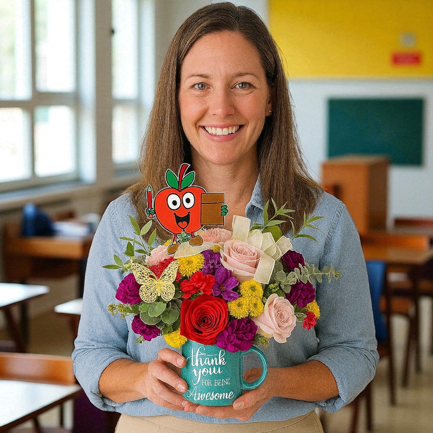Thank You Teacher Mug – Vases - Magic World Flowers