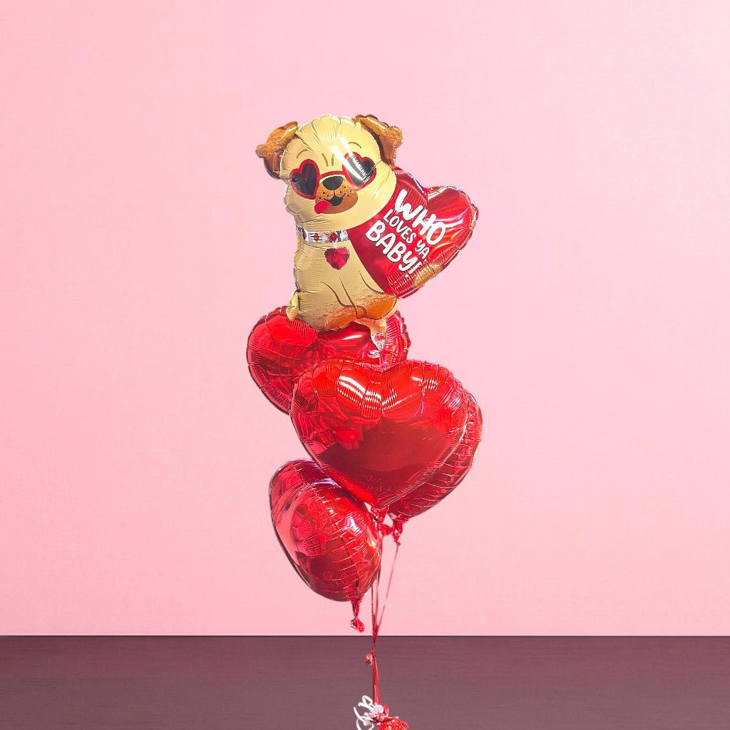Who Loves ya baby – Balloon Bouquet - Magic World Flowers