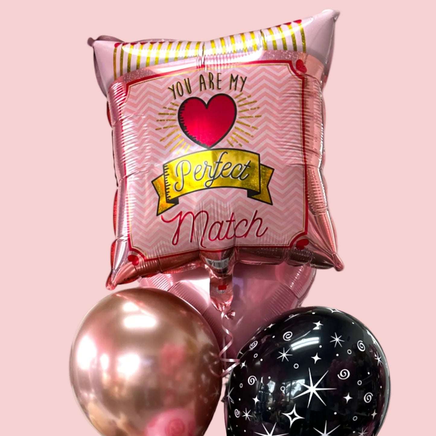 You're my Perfect Match Balloon Bouquet - Magic World Flowers