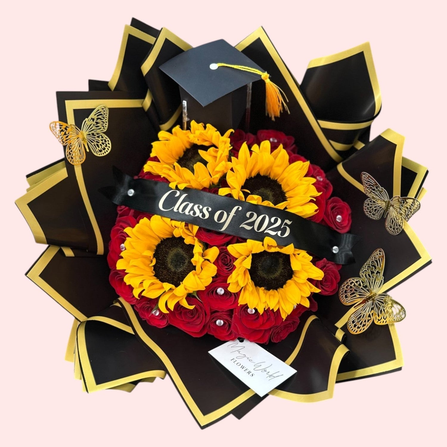 Graduation Bouquets - Graduation Ramo Buchon - Magic World Flowers