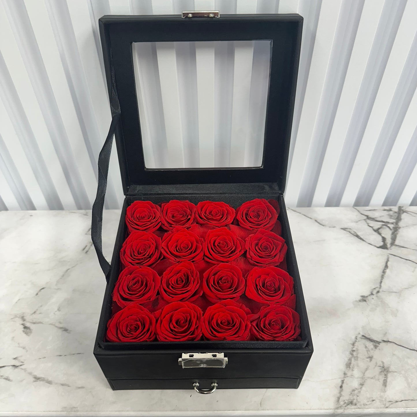 Red Roses in a Deluxe Box - Preserved Roses