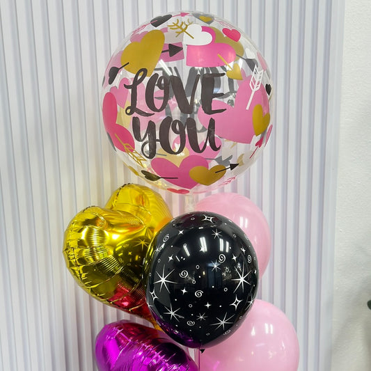 I love you Bubble - Balloon Bouquet