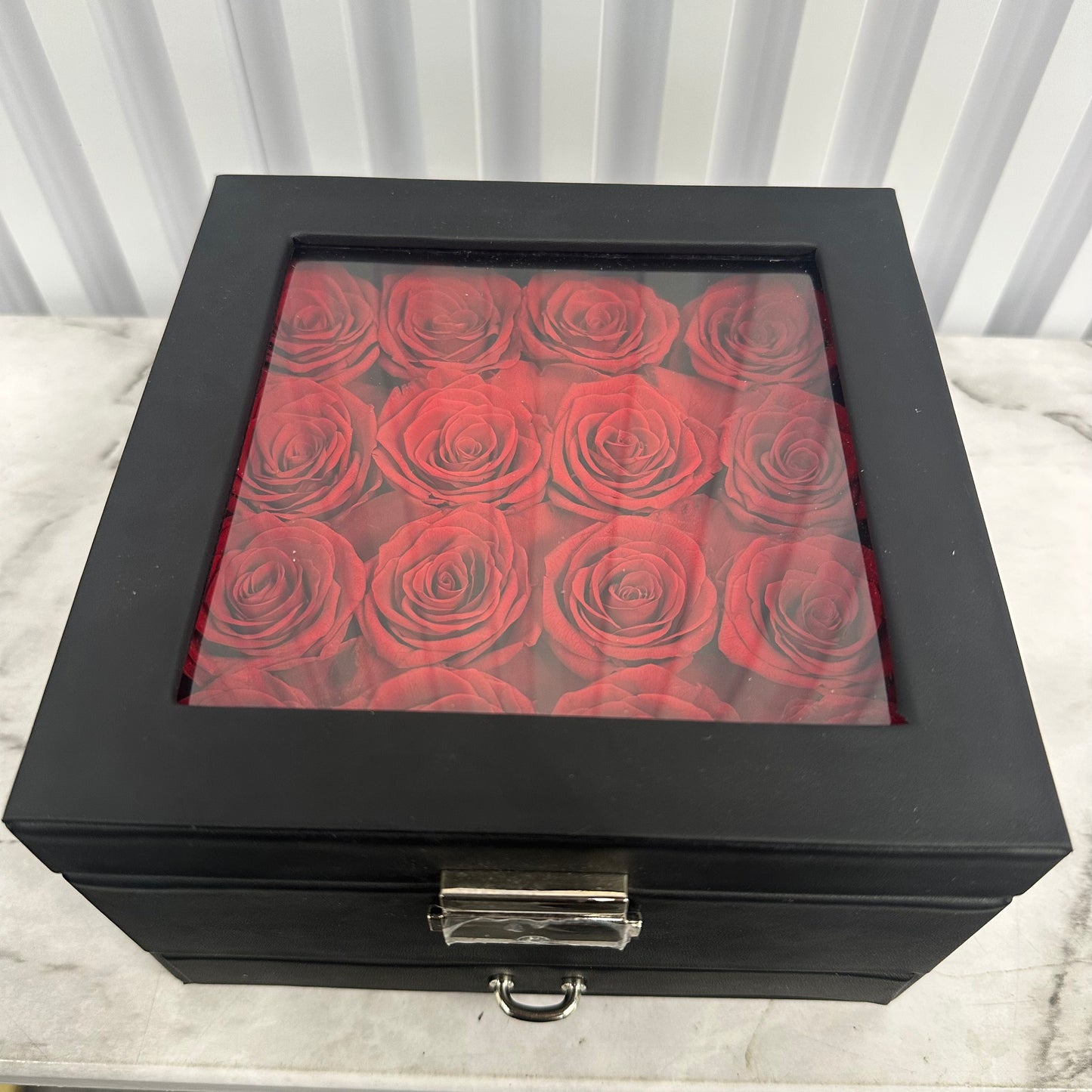 Red Roses in a Deluxe Box - Preserved Roses