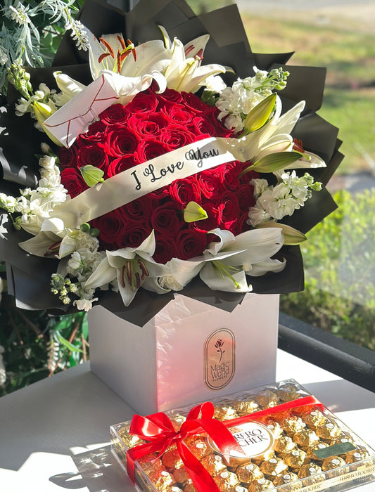Custom Banner Roses & Lilys - Best Seller
