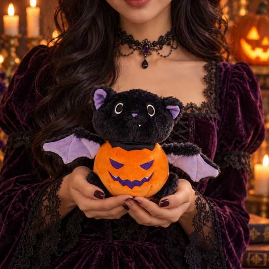 Cat in Pumpkin - Plush Toy - Halloween