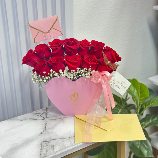 Arch of Roses - Pink Box - Magic World Flowers