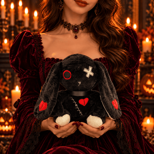 Black Bunny - Plush Toy - Halloween - Magic World Flowers