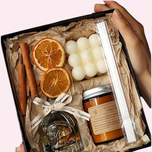 Black Scented Gift Box – Aromatic Set - Magic World Flowers