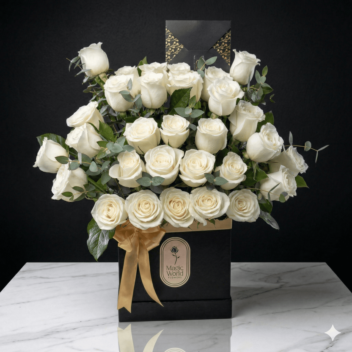 Box Rasees Box of Roses - Signature Boxes Collection – Magic World Flowers