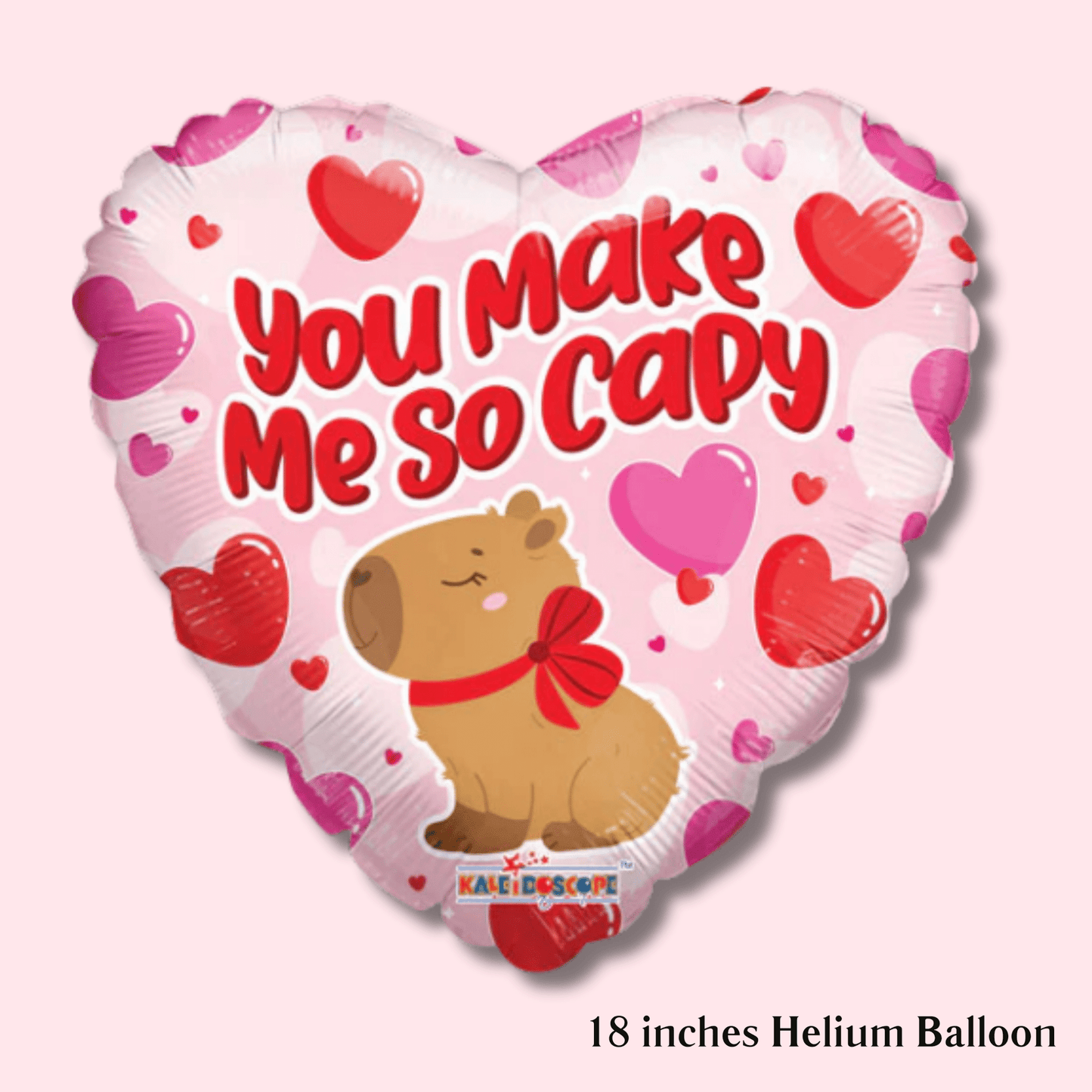 Capybara Love – Helium Balloon - Magic World Flowers