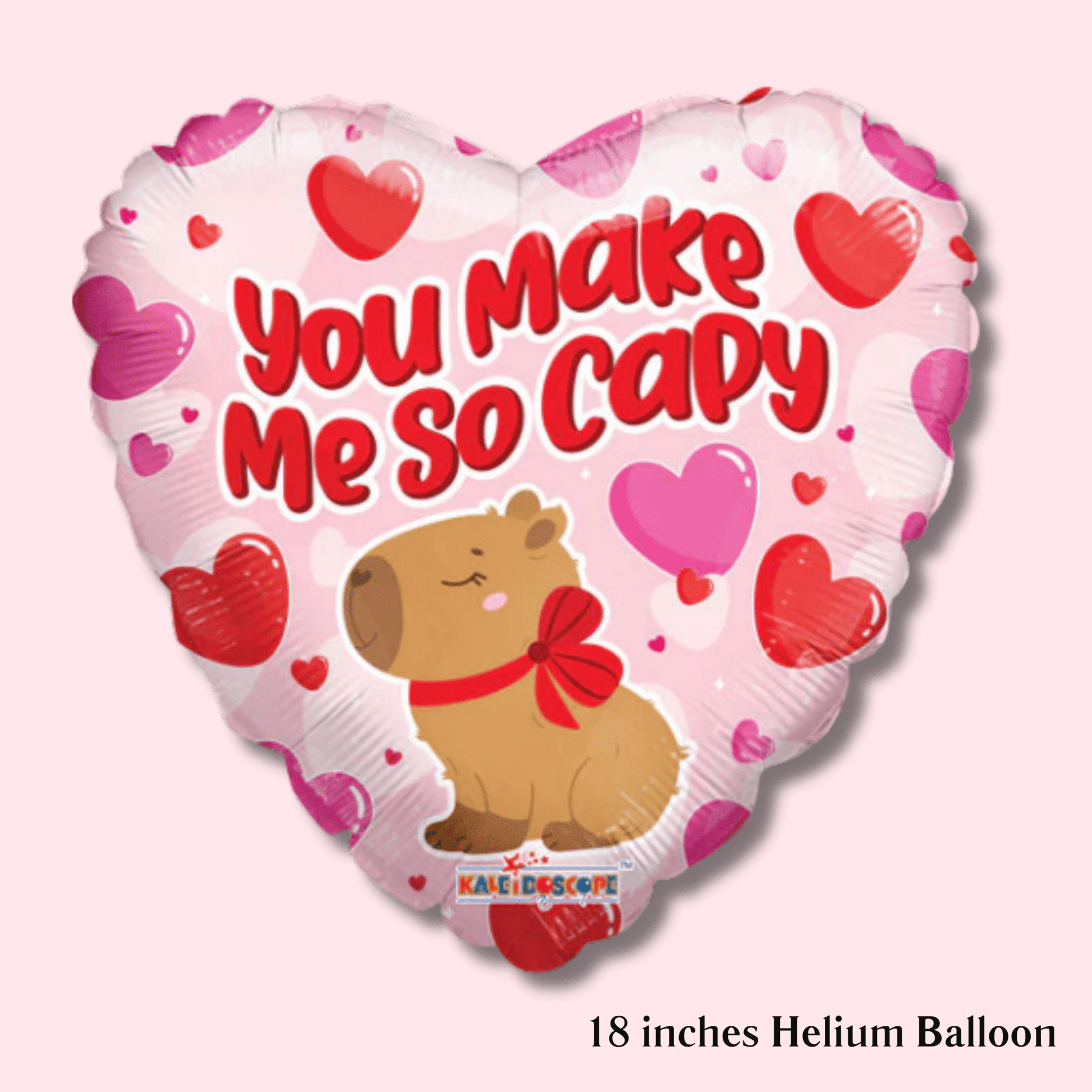 Capybara Love – Helium Balloon - Magic World Flowers