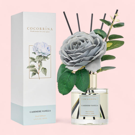 Cashmere Vanilla Reed Diffuser – Soft Floral Scent by Cocorrína - Magic World Flowers