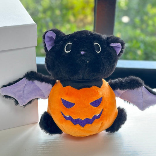 Cat in Pumpkin - Plush Toy - Halloween - Magic World Flowers