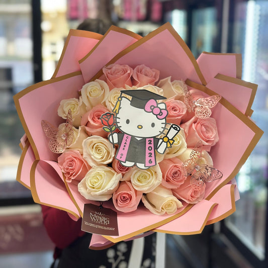 Class of 2026 with Topper – Graduation Flowers - Magic World Flowers