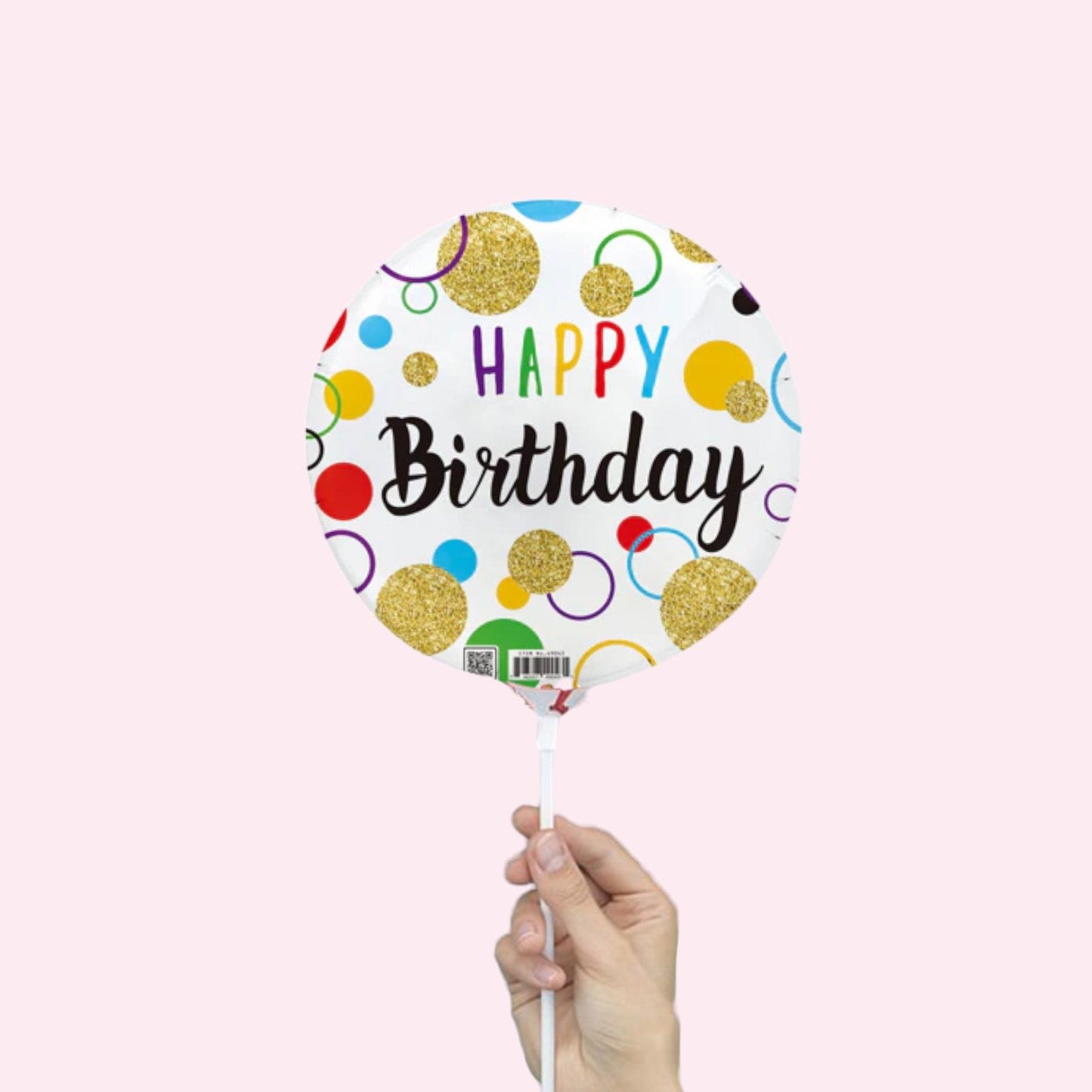 Colorful Confetti Happy Birthday – 9” Foil Balloon - Magic World Flowers
