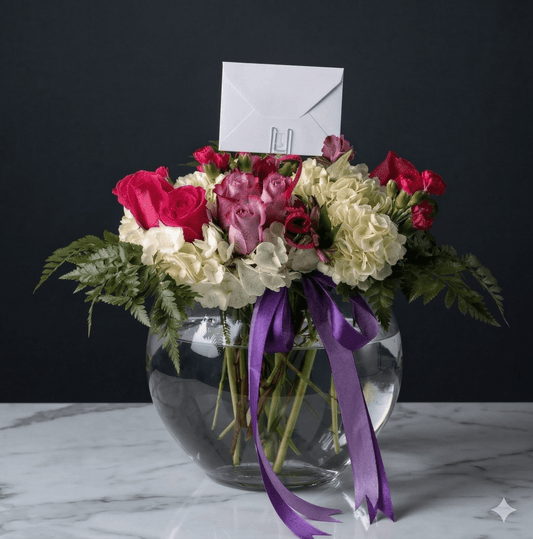 Colorful Mixed Flower Arrangement - Mother's Day Vase - Magic World Flowers