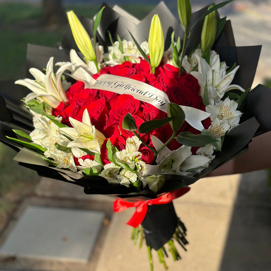 Custom Banner Roses & Lilys - Best Seller - Magic World Flowers