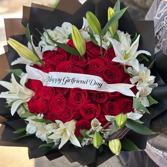 Custom Banner Roses & Lilys - Best Seller - Magic World Flowers