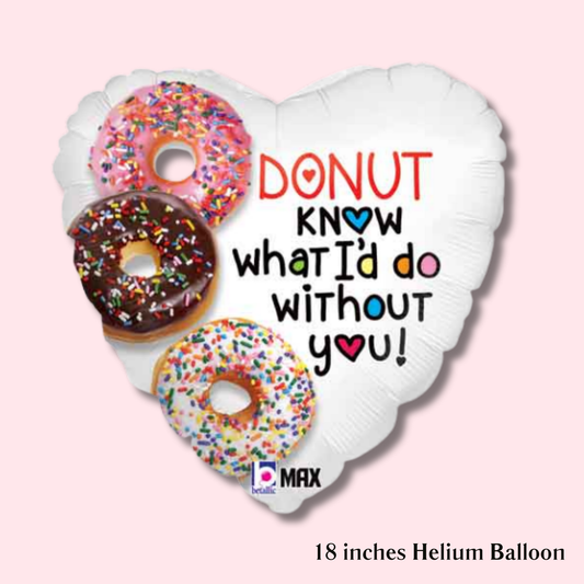 Donut Love – Helium Balloon - Magic World Flowers