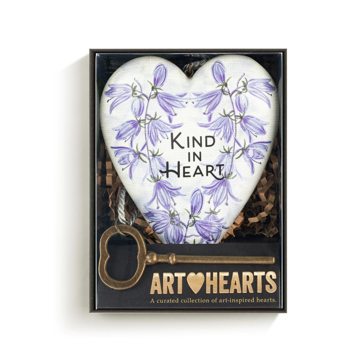 Floral Kind in Heart Art Heart - 3.5in - Magic World Flowers