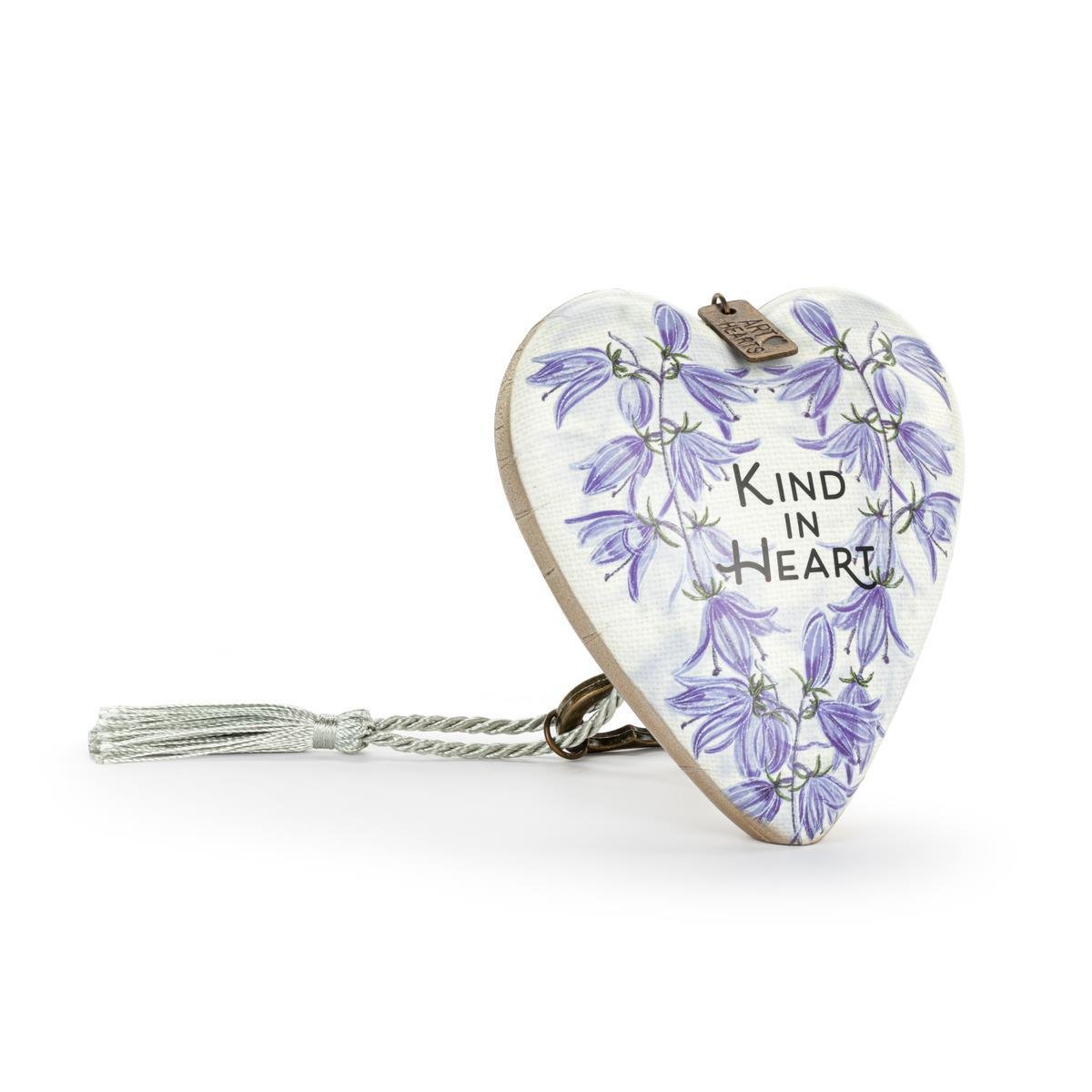 Floral Kind in Heart Art Heart - 3.5in - Magic World Flowers