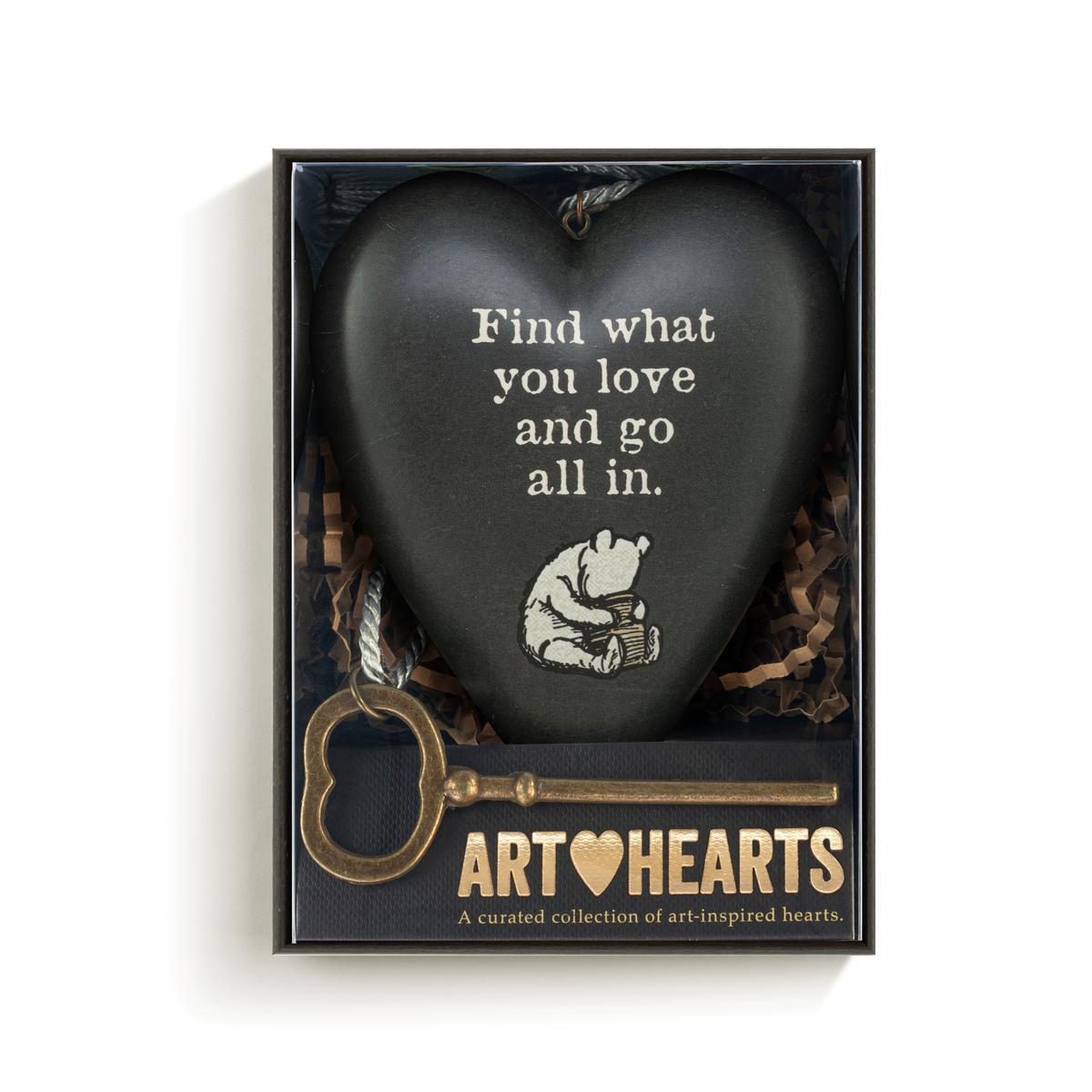 Go All In Art Heart - 3.5in - Magic World Flowers