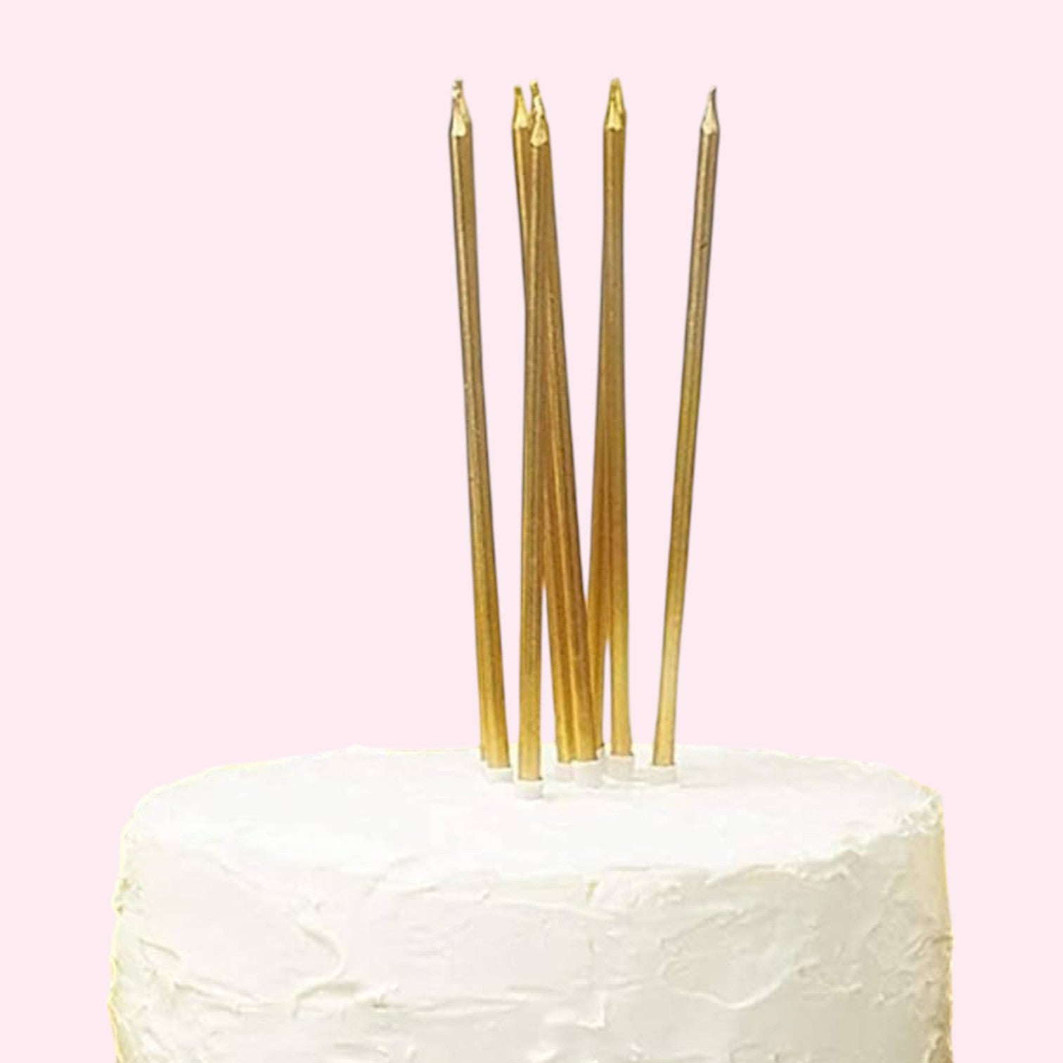 Gold Birthday Candles – Set of 6 - Magic World Flowers