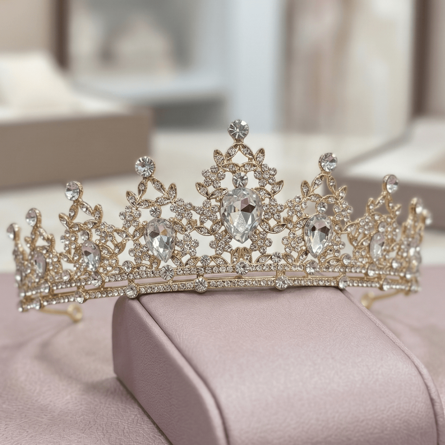 Gold & Silver Tiara | Ramo Buchon Add - On - Magic World Flowers