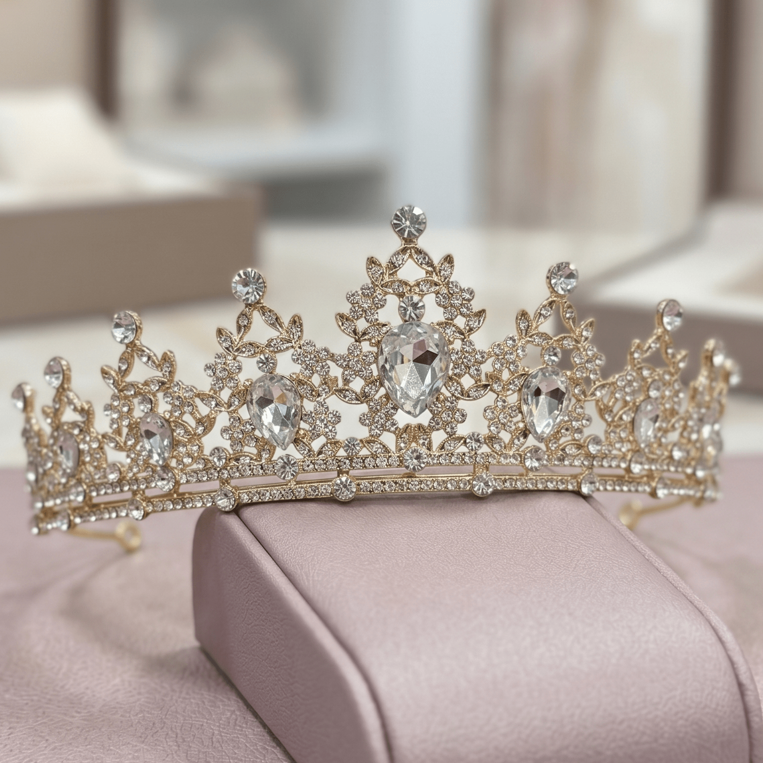 Gold & Silver Tiara | Ramo Buchon Add - On - Magic World Flowers